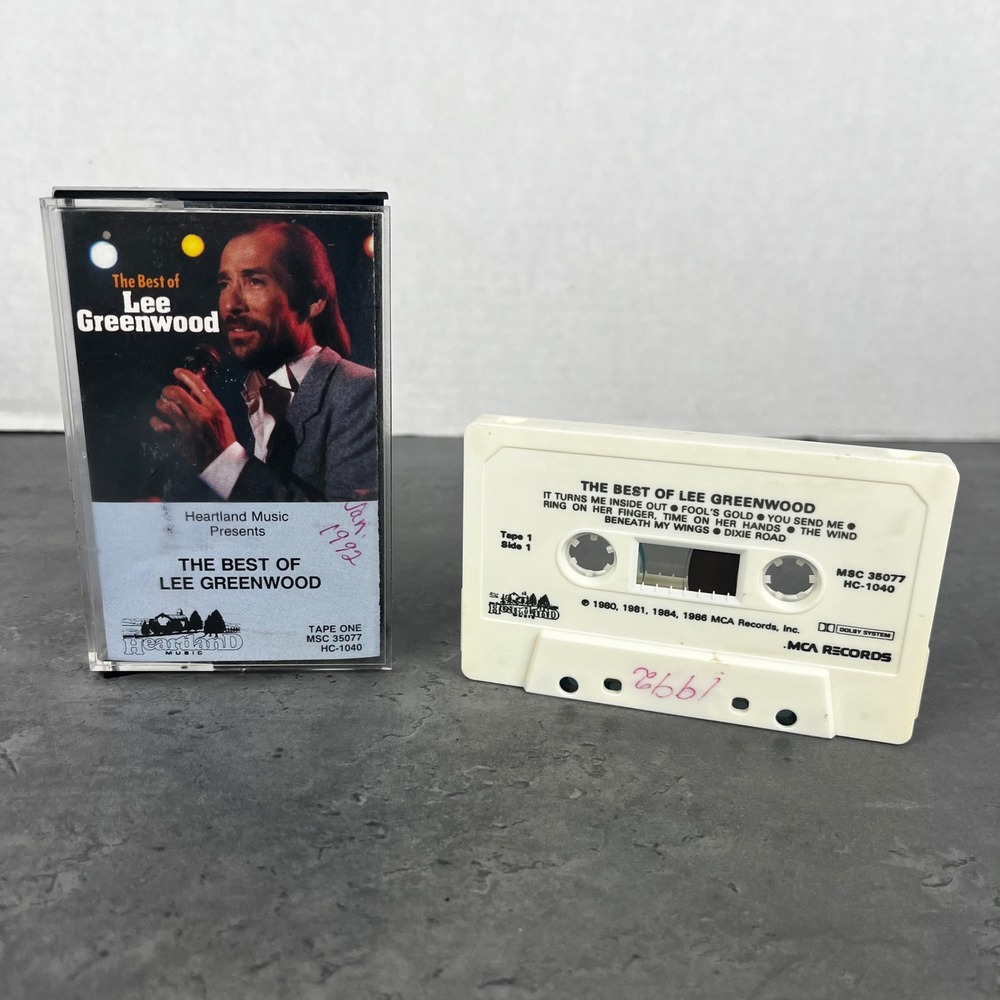 The Best of Lee Greenwood Cassette Tape‎ Heartland Music 1986 HC-1040